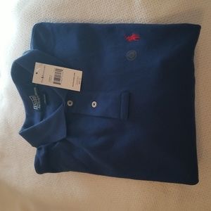 POLO by Ralph Lauren Blue Polo Shirt short sleeves Men L